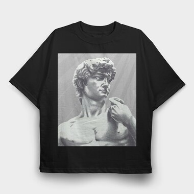 David Statue, Tricou Oversize Barbati (Unisex)