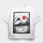 Graphite Landscape, Tricou Oversize Barbati (Unisex)