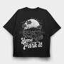 Camper Van Beach, Tricou Oversize Barbati (Unisex)