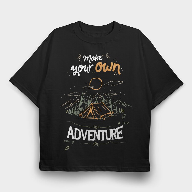 Make Your Own Adventure, Tricou Oversize Barbati (Unisex)