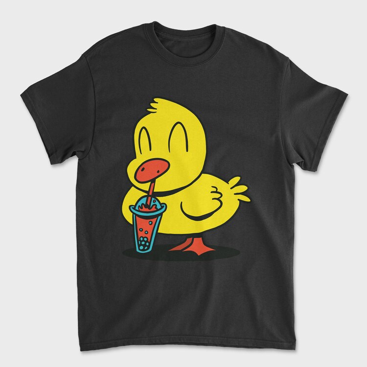 Duck Bubble Tea, Tricou Barbati (Unisex)