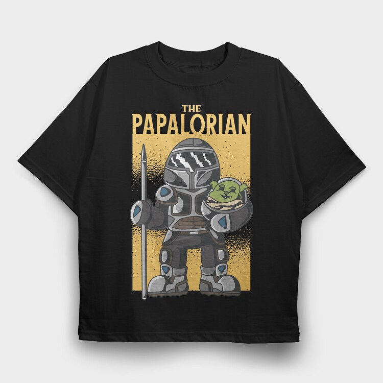 Papalorian, Tricou Oversize Barbati (Unisex)