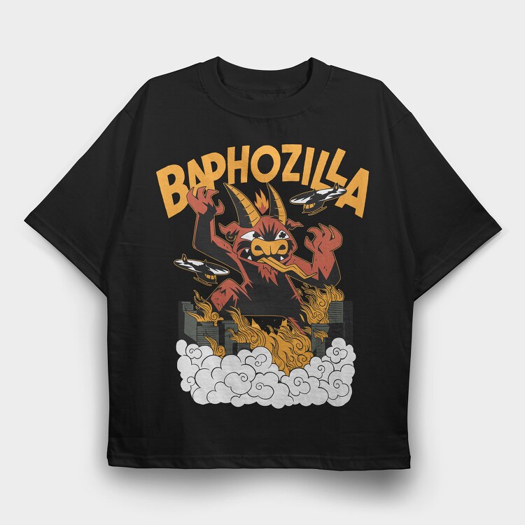 Baphozilla, Tricou Oversize Barbati (Unisex)