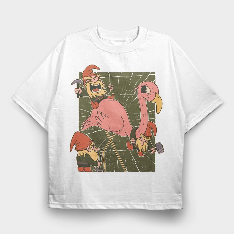 Gnomes, Tricou Oversize Barbati (Unisex)