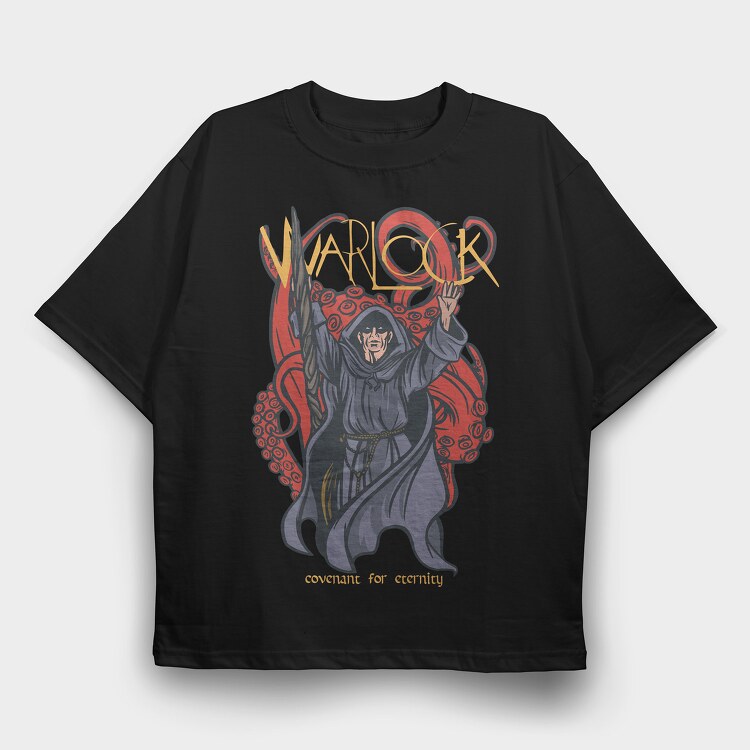 Warlock, Tricou Oversize Barbati (Unisex)
