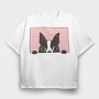 Cute Dog, Tricou Oversize Barbati (Unisex)