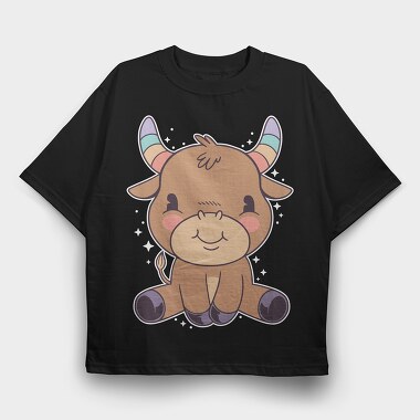 Cute Taurus, Tricou Oversize Barbati (Unisex)