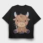 Cute Taurus, Tricou Oversize Barbati (Unisex)