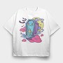 Coffin Pastel Goth, Tricou Oversize Barbati (Unisex)