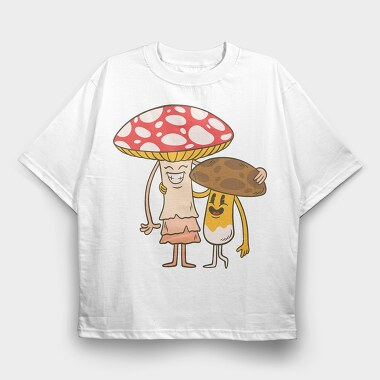 Mushrooms, Tricou Oversize Barbati (Unisex)