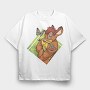 Bambi Mom, Tricou Oversize Barbati (Unisex)