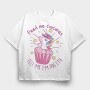 Unicorn Cupcake, Tricou Oversize Barbati (Unisex)