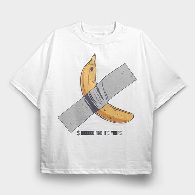 Banana Art, Tricou Oversize Barbati (Unisex)