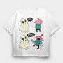 Boo Burpees, Tricou Oversize Barbati (Unisex)