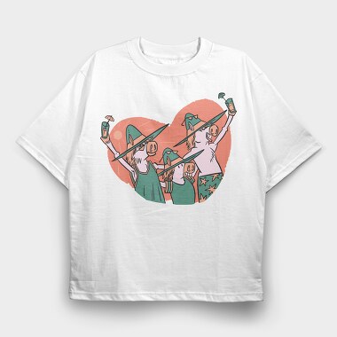 Ponie Cocktails, Tricou Oversize Barbati (Unisex)