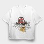 Lawn Mower Monster, Tricou Oversize Barbati (Unisex)