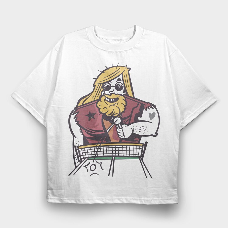 Ping Pong, Tricou Oversize Barbati (Unisex)