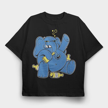 Drunk Elephant, Tricou Oversize Barbati (Unisex)