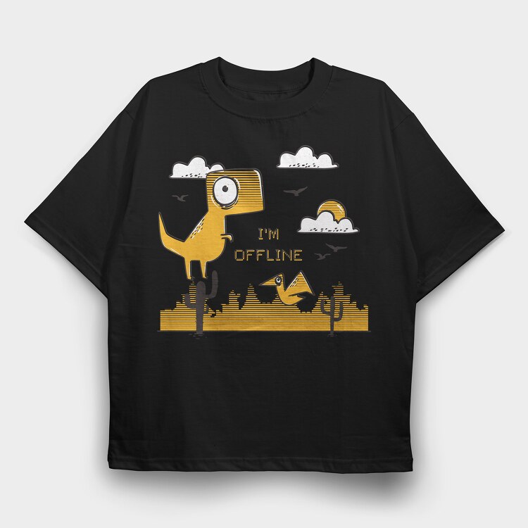 I'm Offline, Tricou Oversize Barbati (Unisex)