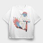 Yeti Scooter, Tricou Oversize Barbati (Unisex)