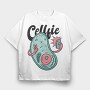 Cellfie, Tricou Oversize Barbati (Unisex)
