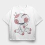 Voodoo Doll Happy, Tricou Oversize Barbati (Unisex)