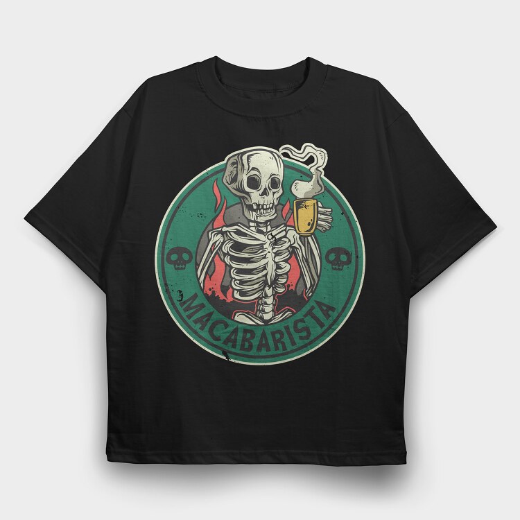 Macabarista, Tricou Oversize Barbati (Unisex)