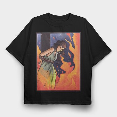 Burning Witch Cigarrette, Tricou Oversize Barbati (Unisex)