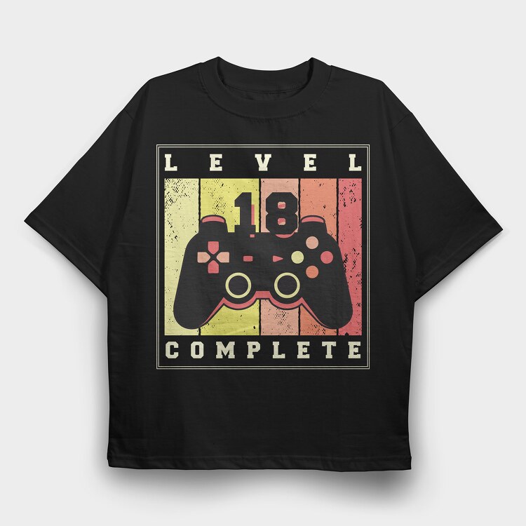 Level Complete, Tricou Oversize Barbati (Unisex)
