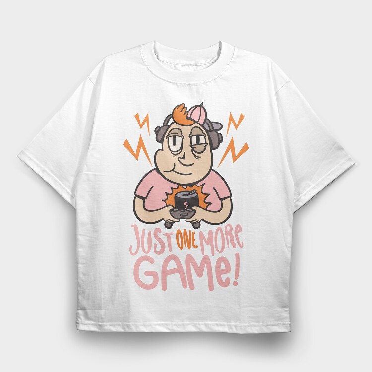 One More Game, Tricou Oversize Barbati (Unisex)