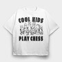 Chess Cartoon, Tricou Oversize Barbati (Unisex)