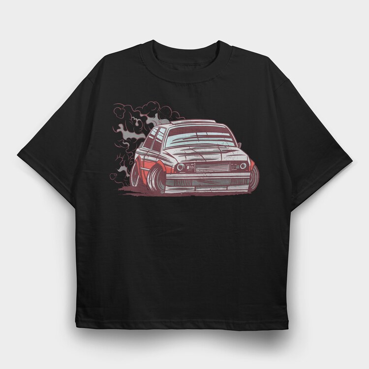 Car Drifting, Tricou Oversize Barbati (Unisex)