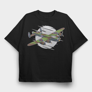 Lancaster Bomber, Tricou Oversize Barbati (Unisex)