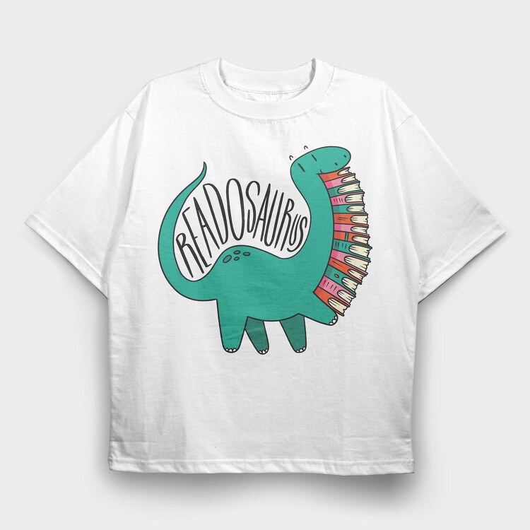Readosaurus, Tricou Oversize Barbati (Unisex)