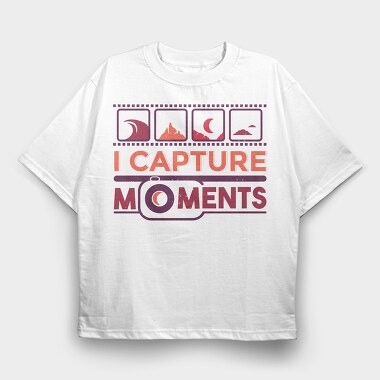 I Capture Moments, Tricou Oversize Barbati (Unisex)