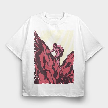 Hiking, Tricou Oversize Barbati (Unisex)