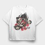 Motorcycle Girl, Tricou Oversize Barbati (Unisex)