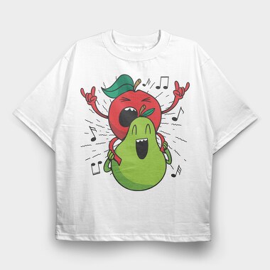 Apple Pear, Tricou Oversize Barbati (Unisex)
