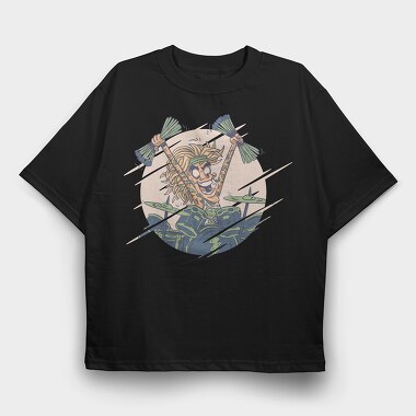 Drums Musician, Tricou Oversize Barbati (Unisex)