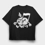 Music Note, Tricou Oversize Barbati (Unisex)