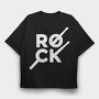 Rock Grunge, Tricou Oversize Barbati (Unisex)