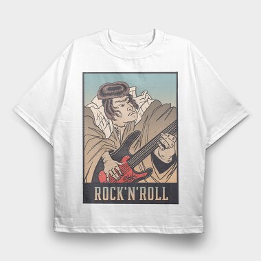 Rockand Roll Ukiyo, Tricou Oversize Barbati (Unisex)