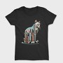 Chicago Skyline Cat, Tricou Femei