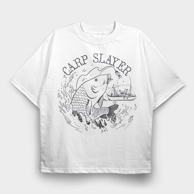 Carp Slayer, Tricou Oversize Barbati (Unisex)