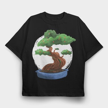 Bonsai Tree, Tricou Oversize Barbati (Unisex)