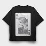 Poker Card, Tricou Oversize Barbati (Unisex)