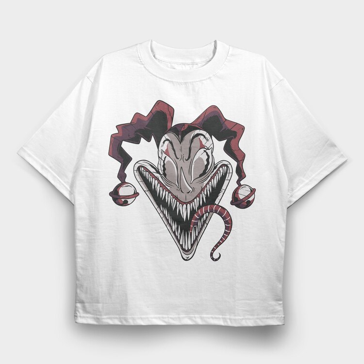 Monster Clown, Tricou Oversize Barbati (Unisex)