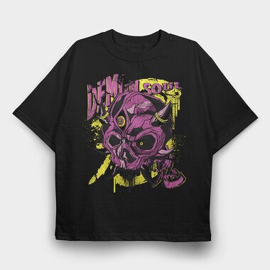Demon Soul, Tricou Oversize Barbati (Unisex)