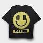 DJ Life, Tricou Oversize Barbati (Unisex)