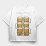 Beer Sixpack, Tricou Oversize Barbati (Unisex)